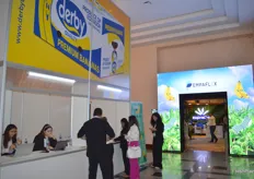 The entrance and registration desk to the Banana Time conference had huge branding all around.
